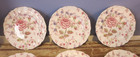 Lot Of 12 Vintage Johnson Brothers England Rose Chintz Bread Plates 6 25 