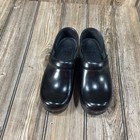 Dansko Professional Clog Womens Size 5 5-6m Eu36 Black Leather Slip On