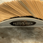 Vintage Rolodex V524 J V-file Gray Metal With Multi Color Index Cards Used