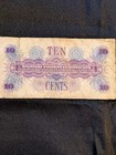 Series 661  10 Cents Us Military Payment Certificate    Paper Currency