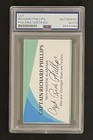 Captain Richard Phillips Maersk Alabama Signed Business Card Psa dna Slabbed