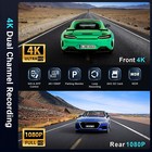 Ultra Hd 4k Dash Cam Front And Rear Dual Dash Camera Wifi   Wdr W  64gb Sd Card