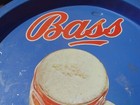 Vintage Bass Beer Metal Tin Advertising Serving Tray Naturally