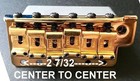 Fender   American Vintage Srv Strat Gold Bridge Assembly lefty usa brand New
