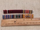Wwii Usn Navy Vaulted Scarce Decoration Stars  Hand Made Ribbon Bar Set L  k   