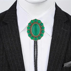 Bolo Tie For Men Women Rodeo Cowboy Leather Necktie Turquoise Native American We