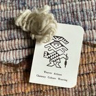 Vintage Native American Hand Woven Wool Tapestry Birds Hanging Wall Signed Clero