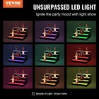 Vevor Led Lighted Liquor Bottle Display Bar Shelf Rf   App Control 16  4-step