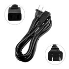 8ft 2-prong Square Ac Power Cord Cable For Vintage Hi Fi Audio