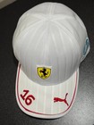 Scuderia Ferrari F1 Team Puma Charles Leclerc White Baseball Cap Hat New 2026