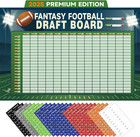 Xl Fantasy Football Draft Board 2025 6 X 4 Ft -up To 14 Teams 500 Player Guide