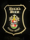 Vintage Beck   s Bier Beer Light Up Sign 20x15x5 German Imported Bar Lighted