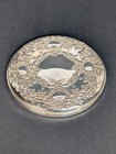  Towle Sterling Embossed Scroll   Floral Design Hand Held Mirror   Case 3 25      