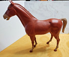 Vintage  West Sorrel Horse With Light Mane  Tail   Stockings  Wheels
