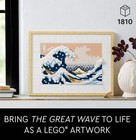 Lego Art Hokusai The Great Wave Framed Japanese Wall Art Building Set