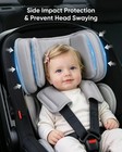 Infant Car Seat Insert For Baby Head Body Support  Gray Reversible