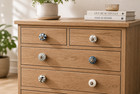 20 Marrakesh Grey Gray White Mosaic Ceramic Cabinet Drawer Knobs Fast Shipping