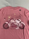 Abercrombie Kids Snoopy Shirt Youth 9 10 Pink Los Angeles Biker Club Peanuts