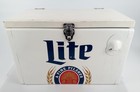 Miller Lite Metal Cooler Ice Chest A Fine Pilsner Vintage Beer Advertising
