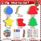 Christmas Crafts For Kids  270 Pcs Christmas Foam Stickers Kit  6 Styles Xmas   