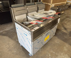  open Box  Vulcan 3gr45mf 3-bank Gas Fryer 50lb W  Kleenscreen Filtration