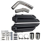 For Yamaha Yzf-r1 2009-2014 Yzfr1 Exhaust Tail Link Pipe Black Muffler Tips