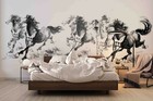 3d Chinese Ink Horse Wallpaper Wall Mural Removable Self-adhesive Sticker58