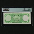 1965 Fiji British Administration 1 Pound Pick 53h Pmg 58 Choice About Unc