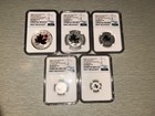 2020  Canada   1- 5 Maple Leaf Fractional Set  Ngc  First Releases  Rev Pf 70