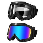 Lievermo Dirt Bike Goggles 2 Pack - Motorcycle  Atv  Riding  Colorful   Clear