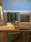 Vintage Apple Macintosh Classic Computer Bundle W Macluggage Bag  Mouse  Works