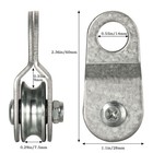 Shinico 10pack Small Snatch Cable Pulley Block For 6mm   0 23 Inch Wire Rope    