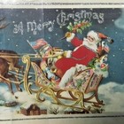 Punch Studio Merry Christmas Note Cards Box 18 Santa Sleigh Embellished Glitter