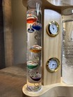 Analog Weather Station With Glass Galileo Thermometer Fitzroy Storm Glass Quarz