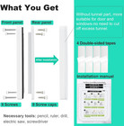 Thin Cat Door For Windows  Pet Doors And Sliding Door  Safety Pet Door With 4 Wa