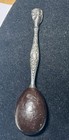 Antique Sterling Silver Handle Sock Darning Egg-victorian Sewing Tool Floral Vtg