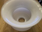 Vintage Large Glass Floor Lamp Shade 10x3    Fitter Replacement 7    Tall White