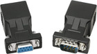Db9 Rs232 To Rj45 Extender  Db9 9-pin Serial Port Female male To Rj45 Cat5 Ca   