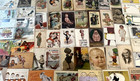 Huge lot Of   72 Old comic  Funny humor antique 1900s postcards- In Sleeves-m107