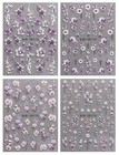  3d Embossed Flower Nail Art Stickers Decals Self-adhesive 5d Spring Summer 