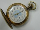 Vintage 1910 Elgin 0s 20yr Gold Filled Hc Pocket Watch - Fine Case Ornate Dial