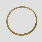 14k Gold Rolex 24mm Ladies Fluted Watch Bezel Part No Date