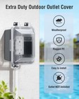 Suraielec Outdoor In-use Outlet Cover  1-gang  1 Pack   Black