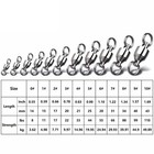 Heavy Duty Ball Bearing Rolling Swivels 11-110lb Stainless Split For Sea Rings