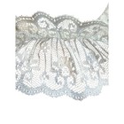 2  Ruffled Gathered Lace Two Tier Trim Ivory