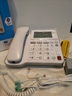 At t Cl4940 Corded Digital Answering System Phone With Backlit Display    White