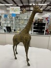 Vintage Brass Giraffe Figure - 23    Tall