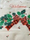 Vintage Hallmark Christmas Paper Napkins Guest Towels Holly Welcome 12 Pack
