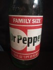 Rare 1960 s  Dr Pepper Glass Bottle  Apl Large White Dp Logo Dallas Tx Twistocap