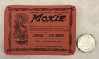 Vtg Early 1900s Moxie Woman Holding Wheat Sparkling Tonic Soda Label Boston Mass